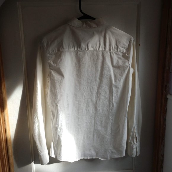 white button down blouse large - Picture 3 of 3